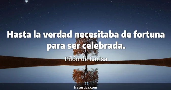 Cita de Filón de Larisa