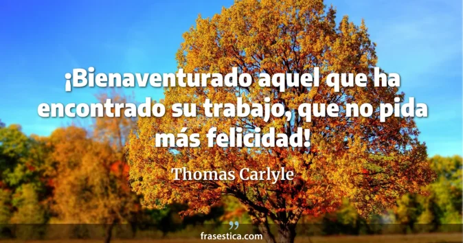 Cita de Thomas Carlyle