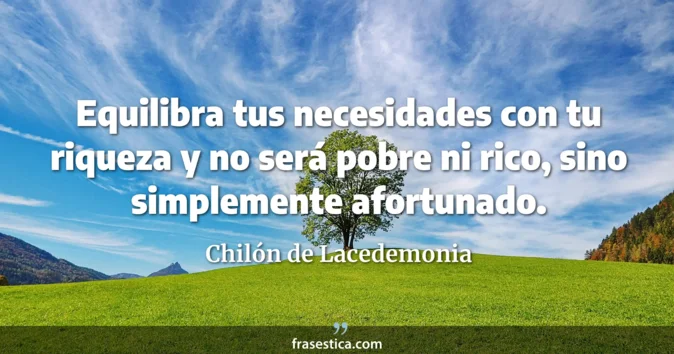Cita de Chilón de Lacedemonia