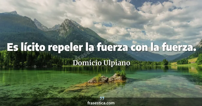 Cita de Domicio Ulpiano