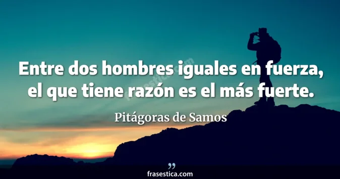 Cita de Pitágoras de Samos