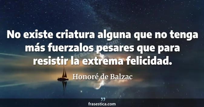 Cita de Honoré de Balzac
