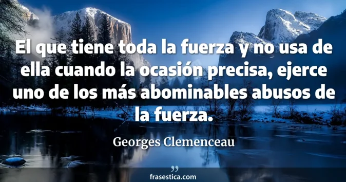 Cita de Georges Clemenceau