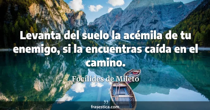 Cita de Focílides de Mileto