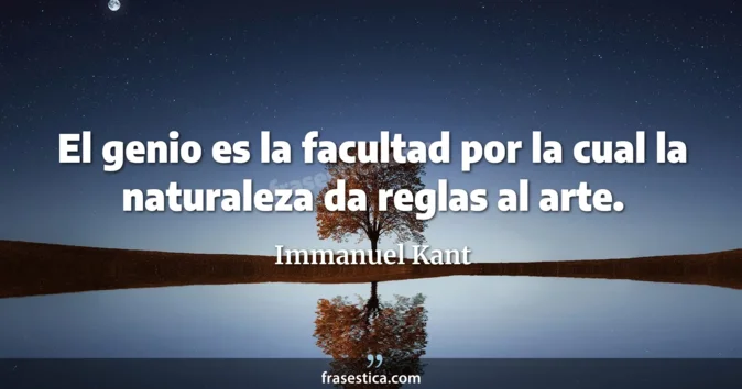 Cita de Immanuel Kant