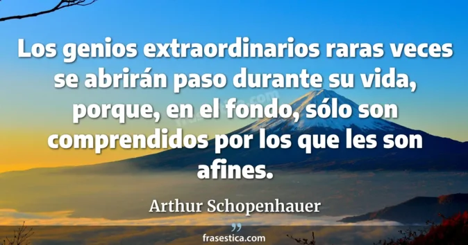 Cita de Arthur Schopenhauer