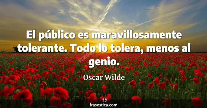 Cita de Oscar Wilde