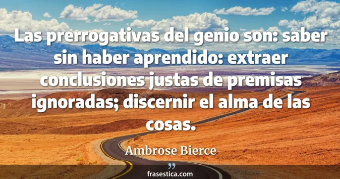 Cita de Ambrose Bierce