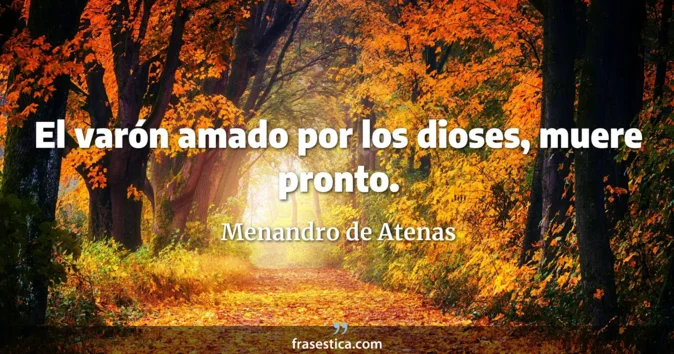 Cita de Menandro de Atenas