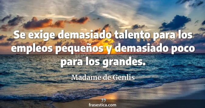 Cita de Madame de Genlis