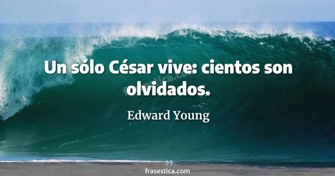 Cita de Edward Young