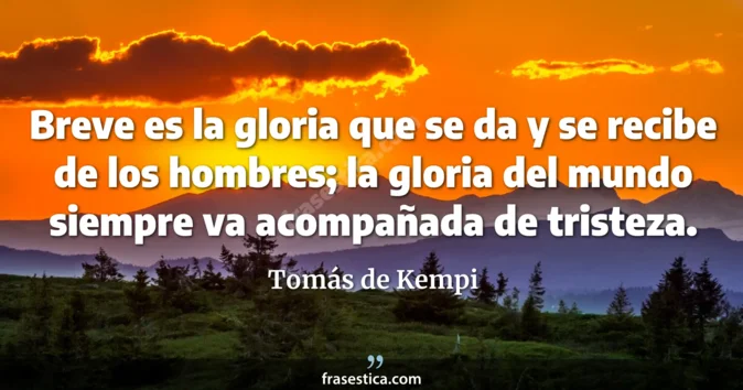 Cita de Tomás de Kempi