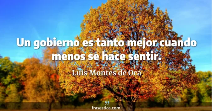 Cita de Luis Montes de Oca