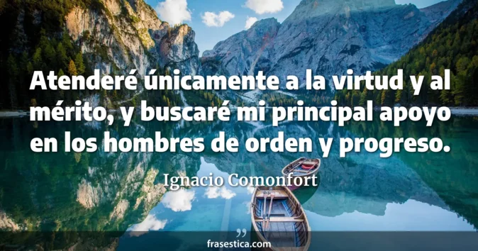 Cita de Ignacio Comonfort