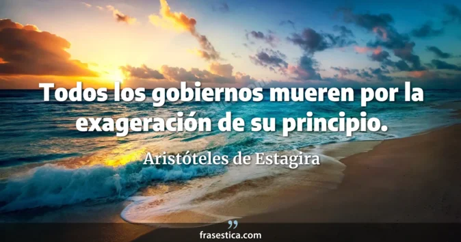 Cita de Aristóteles de Estagira