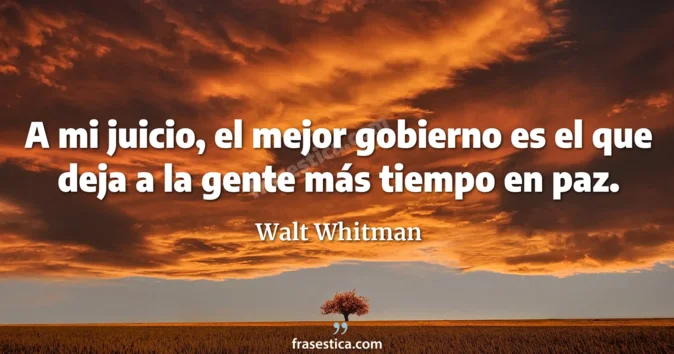 Cita de Walt Whitman