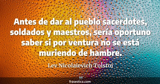 Cita de Lev Nicolaievich Tolstoi