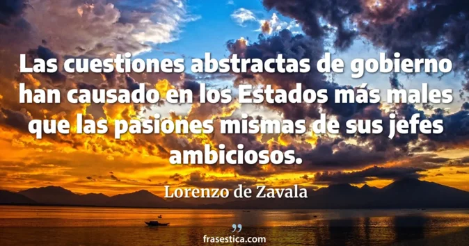 Cita de Lorenzo de Zavala