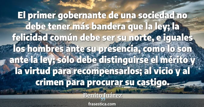 Cita de Benito Juárez