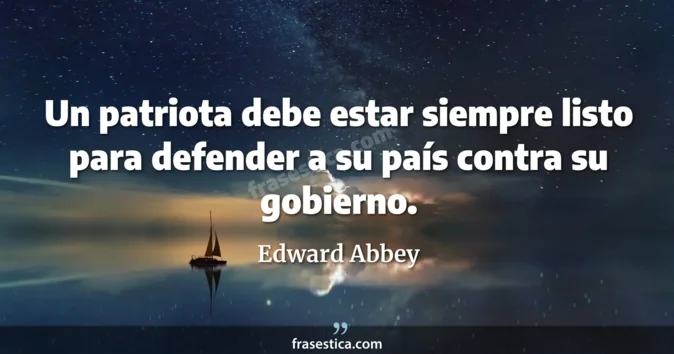 Cita de Edward Abbey