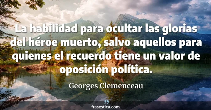 Cita de Georges Clemenceau