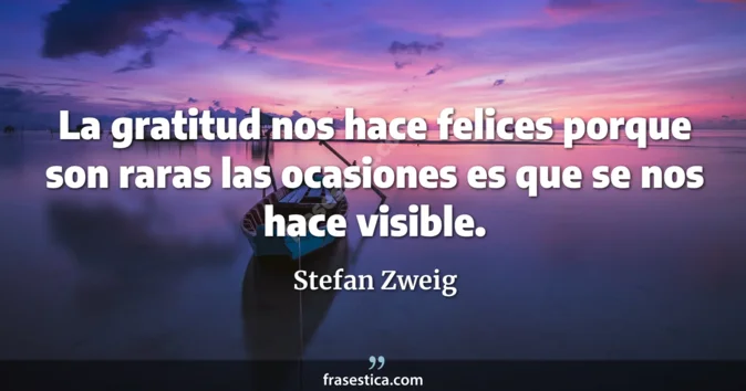 Cita de Stefan Zweig