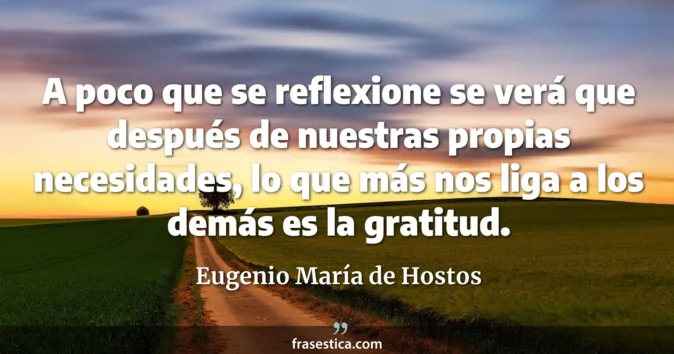 Cita de Eugenio María de Hostos