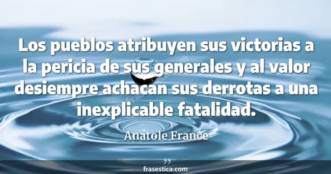 Cita de Anatole France