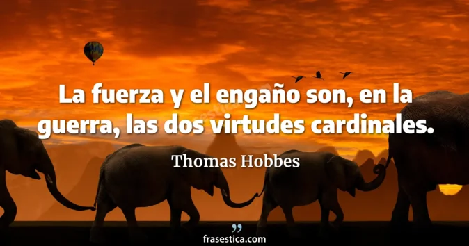 Cita de Thomas Hobbes
