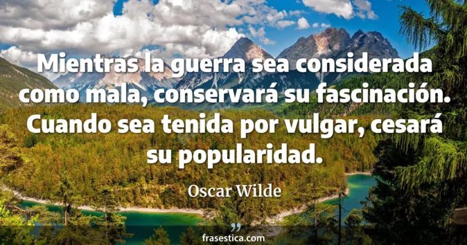 Cita de Oscar Wilde