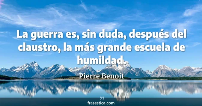 Cita de Pierre Benoit