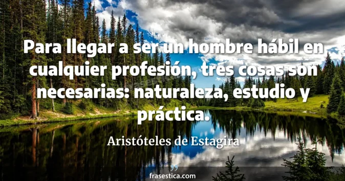 Cita de Aristóteles de Estagira