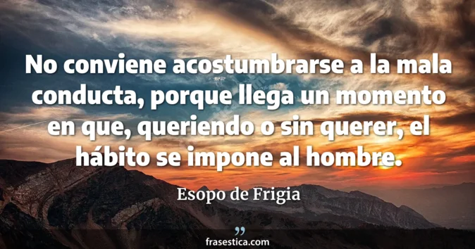 Cita de Esopo de Frigia