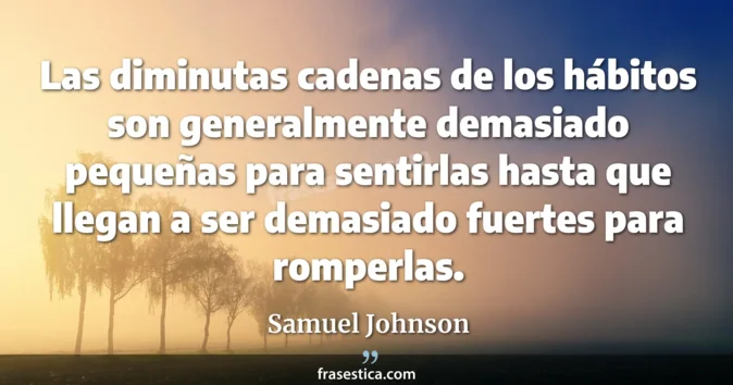 Cita de Samuel Johnson
