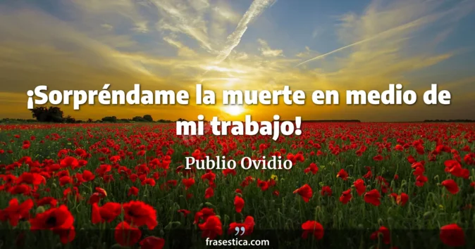 Cita de Publio Ovidio
