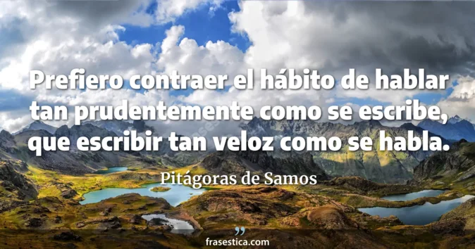 Cita de Pitágoras de Samos