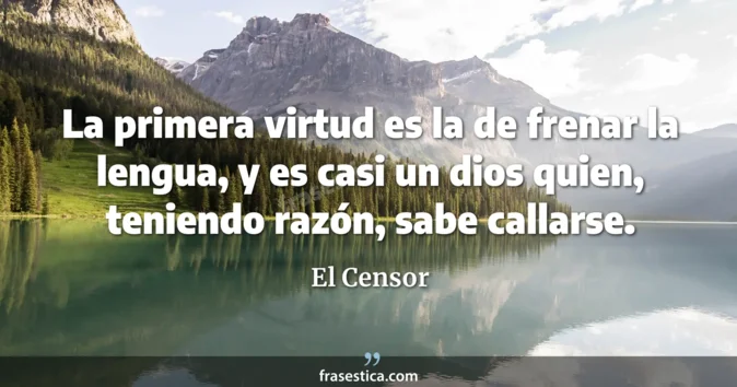 Cita de El Censor