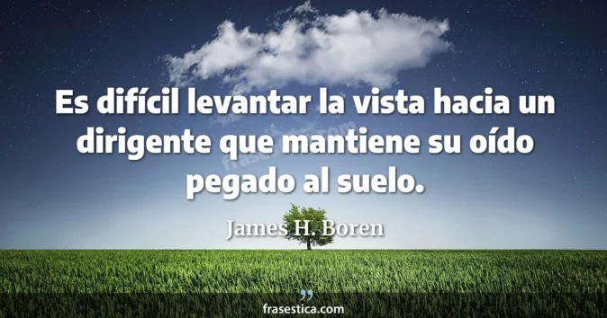 Cita de James H. Boren
