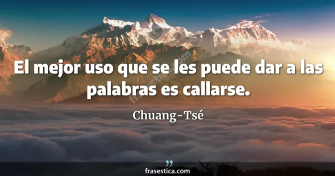 Cita de Chuang-Tsé
