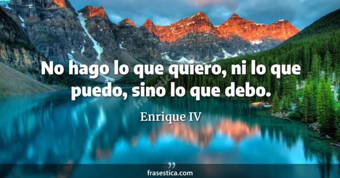 Cita de Enrique IV