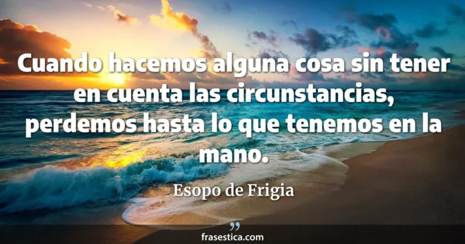 Cita de Esopo de Frigia