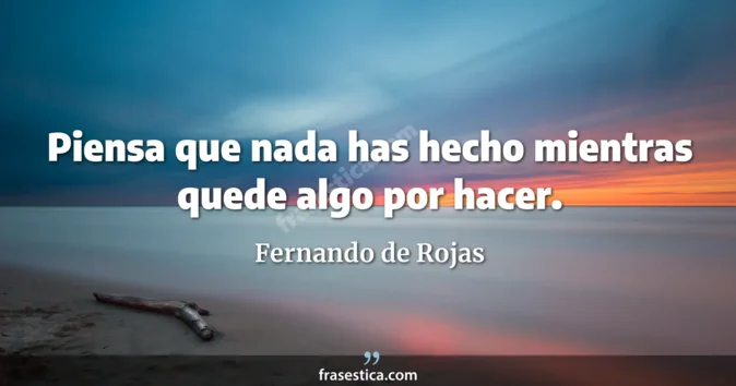 Cita de Fernando de Rojas