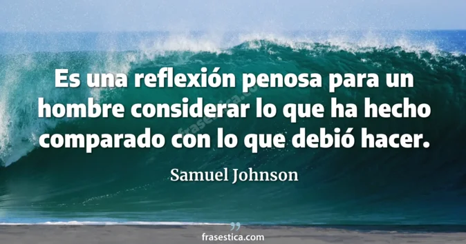 Cita de Samuel Johnson