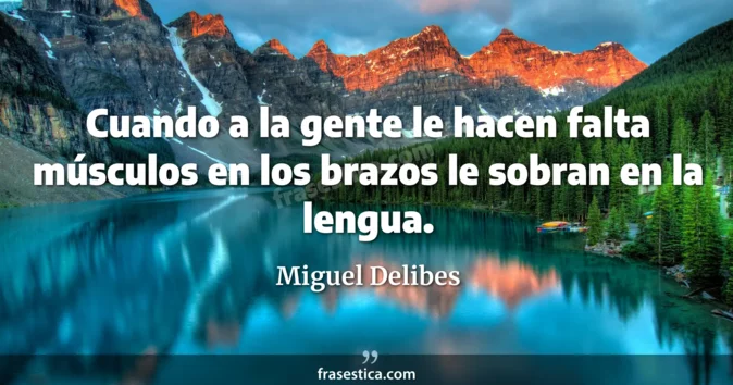 Cita de Miguel Delibes