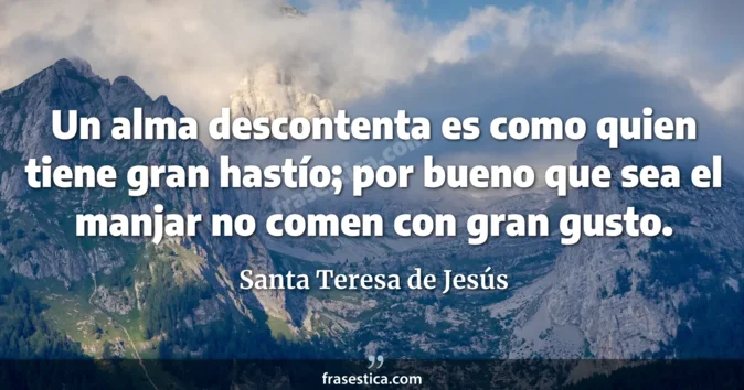 Cita de Santa Teresa de Jesús
