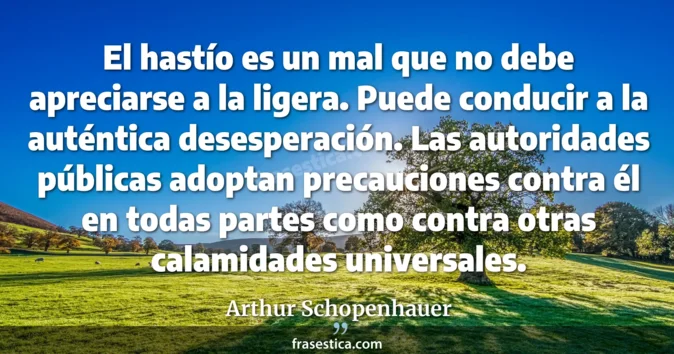 Cita de Arthur Schopenhauer