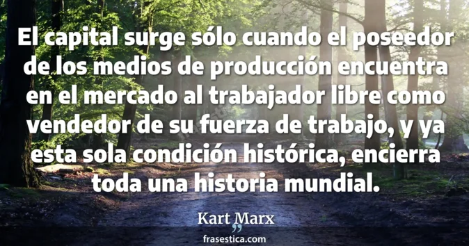 Cita de Kart Marx