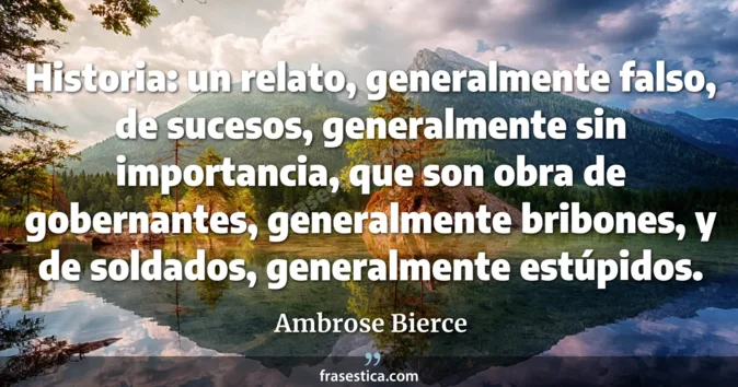 Cita de Ambrose Bierce