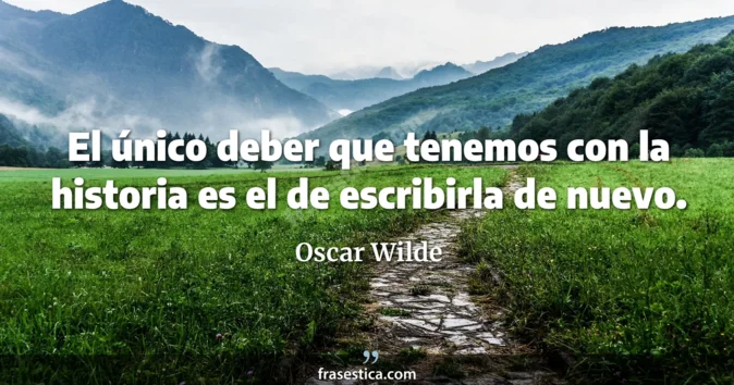 Cita de Oscar Wilde