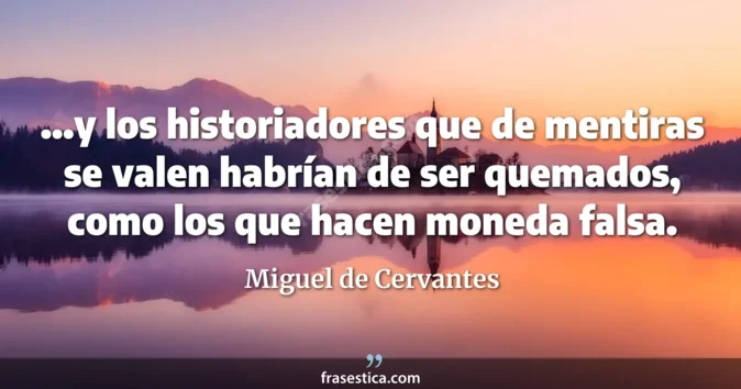 Cita de Miguel de Cervantes